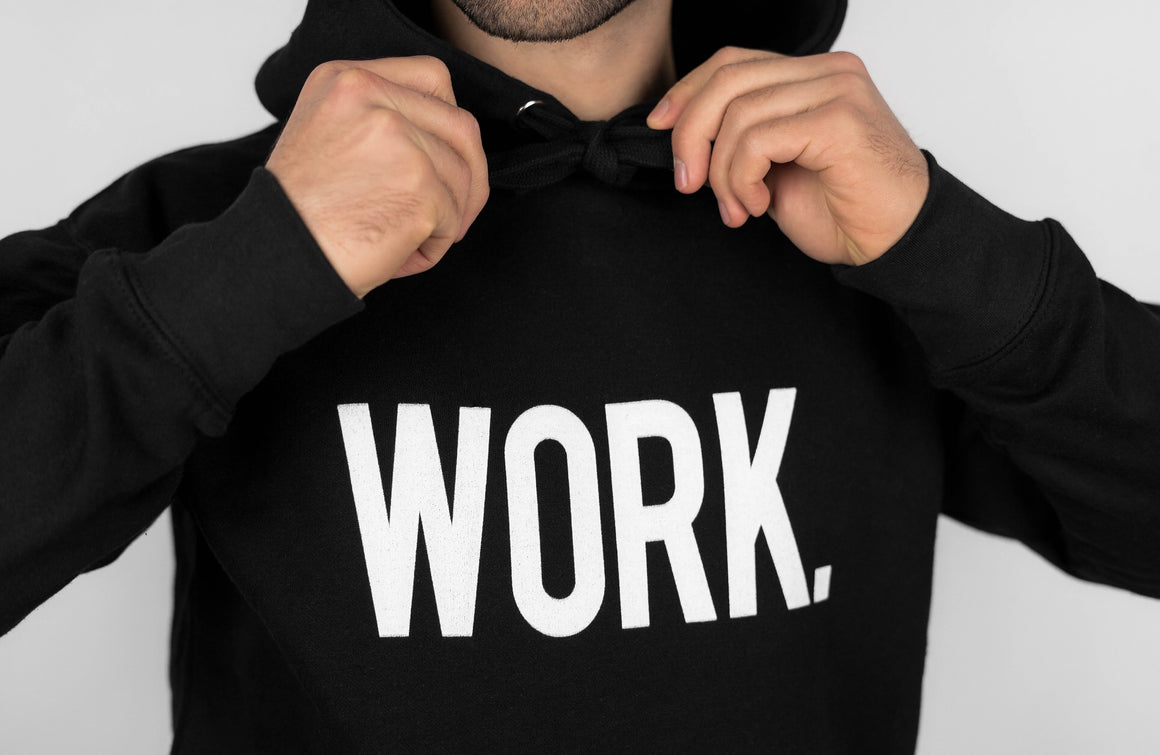 WORK. Premium Hoodie - Black