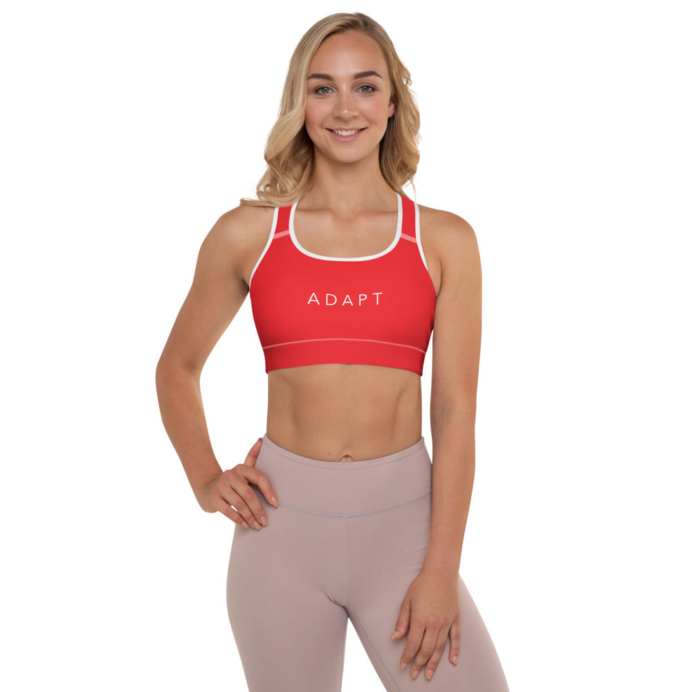 A D A P T padded sports bra - Red