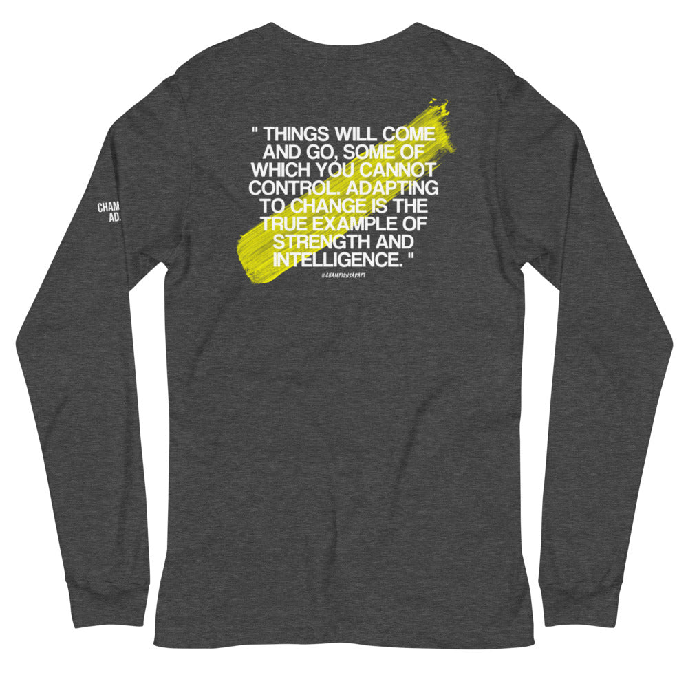 Limited Edition C/A QUOTE Long-sleeve Tee - Dark Heather